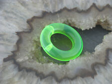 Segmentring Ohrring Kunststoff GRÜN Nippel Ohrschmuck Ohrpiercing Brustring Ohr