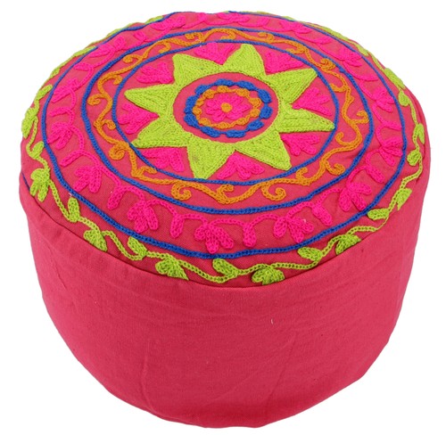 Besticktes meditationskissen - besticktes,