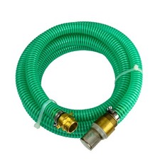 (8,73€/1m) 25 mm 1" Zoll Ansaug Saug Schlauch Pumpen Garnitur grün 4 m