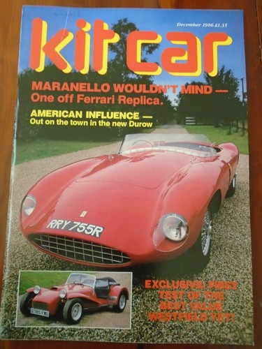 Kit car dec 1986 ferrari - dec,