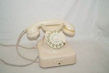 HAGENUK W49 elfenbein Bakelit 50iger Jahre Wand Tisch Wählscheiben Telefon  Deko
