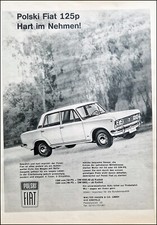 Polski Fiat 125 p, originale Werbung aus 1971  " Hart im nehmen"