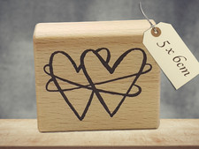 Motivstempel Zwei Herzen 5x6cm