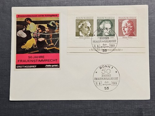 1969 bund fdc erstagsbrief - fdc,