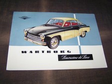 TOPRARITÄT Schöner Prospekt Wartburg 311 de Luxe von 1959 + Sonderdruck !!!