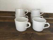 6 Kaffeetassen weiß Ikea, 250