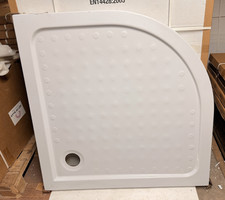 Duschwanne Duschtasse Viertelkreis 100x100  ABS extra flach 5 cm kleiner Schaden