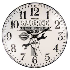 Retro Wanduhr "Garage"