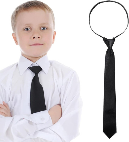Schwarze krawatte für jungen - schwarze,