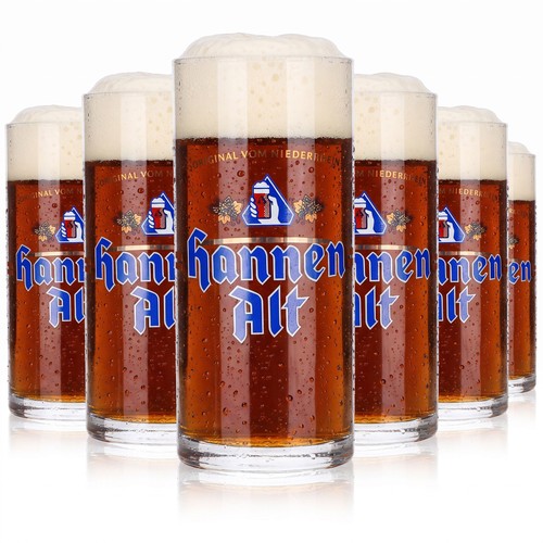 Hannen alt bier - hannen, glas