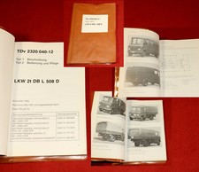 Betriebsanleitung TDv Teil 1+2 Mercedes L 508 D Transporter Bundeswehr 