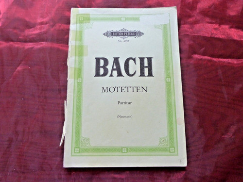 Bach motetten partitur - bach,