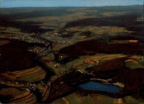 Daun eifel luftaufnahme mit - daun,