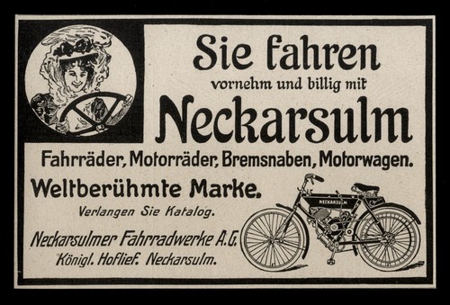 Alte reklame werbung - reklame, 1908