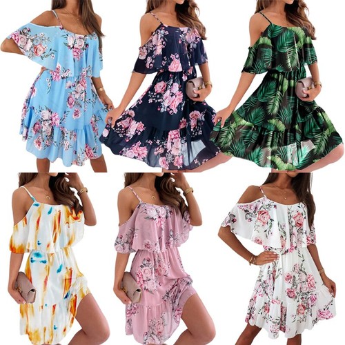 Neu damen kurzarm blumen - neu,