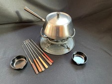 Fondue Set von Spring | Rustikal | 6 Gabeln | 2 Schälchen