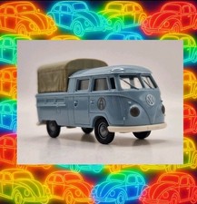 345HO /10 Brekina H0 VW T1 DoKa Bus Volkswagen PP Post Österreich Hellblau RAR
