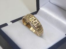 585 Gold Ring 14K Gelbgold Trauring Ehering 4,7 g Gravur RG 60 - 19,1mm 7404