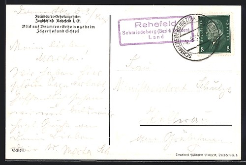 Landpoststempel rehefeld - landpoststempel,