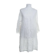 120% Lino, Kleid, Größe: 46, Weiß, Leinen, Einfarbig, Damen -k6H