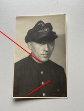 Foto Portrait, Reichsbahn, Schirmmütze, Bahn, Eisenbahn, PK Größe