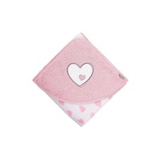 Sterntaler Kapuzenbadetuch Herzen Esel Emmi Girl rosa/weiß 100x100cm 7121838 Neu