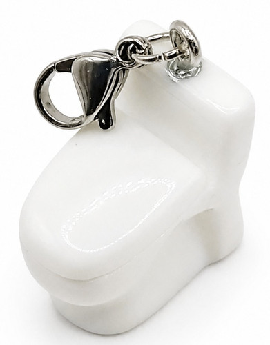 Toilette charm clip - charm,
