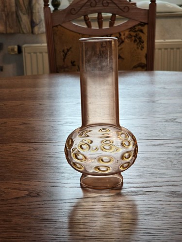 Vase rauchglas mundgeblasen - vase,