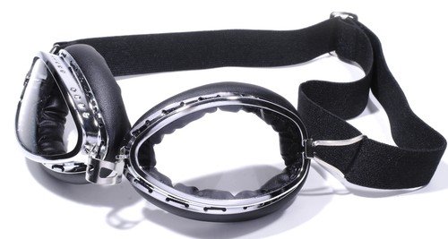 Motorradbrille chrom - motorradbrille,