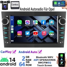 64G Android 14 Carplay Autoradio GPS NAVI Für Opel Corsa C/D Zafira B Astra G H