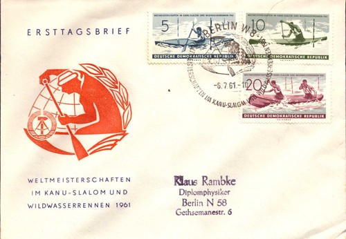 Ersttagsbrief ddr minr - ddr,