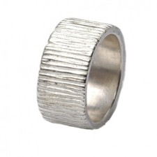 Breiter massiver Silberring