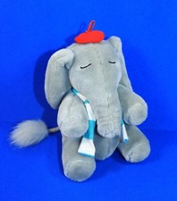 NICI ELEFANT OLLI schlafend schläft rote Mütze Plüsch grau Schal älter