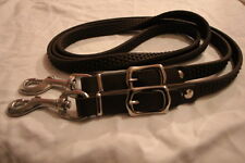 BioThane Supergripp Zügel, Gummi genoppt , 16mm breit schwarz