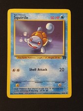 Pokémon  Karte • Schiggy • Team Rocket Set • Englisch • Vintage