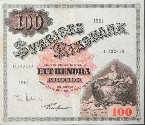 Schweden banknote 100 schw - banknote,