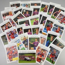 37 Autogramm-Karten FC Bayern München - handsigniert, 1990er Jahre Fußball OPEL