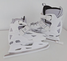 SFR Eclipse Kinder Schlittschuhe verstellbar Größe UK 8-11 / EU 25,5-29 weiß Neu in OVP