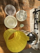 DDR Eisbehälter/Thermosbehälter / Eisbombe/ Gelb, Braun  Groß 28cm VEB Rar