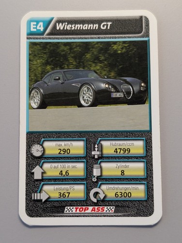 Wiesmann einzelkarte - -,