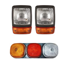 4Pcs Jcb Baggerlader Frontscheinwerfer & Rücklicht Montage Für 3C 3CX 3D 3DX 4C