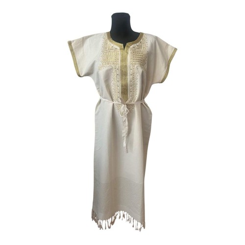 Kaftan kleid weiß - kleid,
