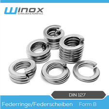 Federringe DIN 127 Form-B