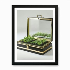 Terrarium Kunstdruck gerahmt