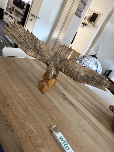Großer adler holzfigur - adler,