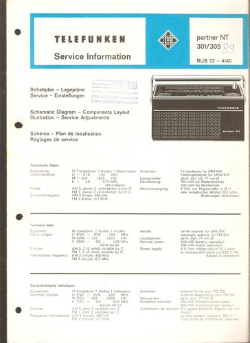 Telefunken kofferradio - telefunken,