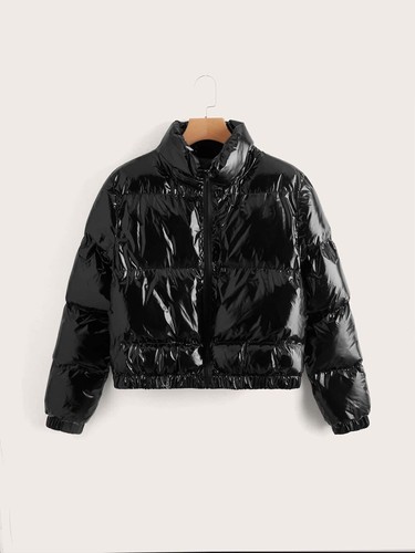 Damen lack jacke wetlook - lack,