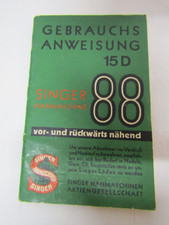 Gebrauchsanweisung 15D Singer
