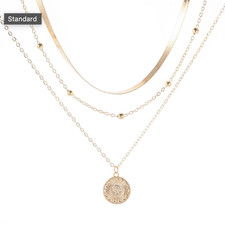 Halskette Damen Silber Gold