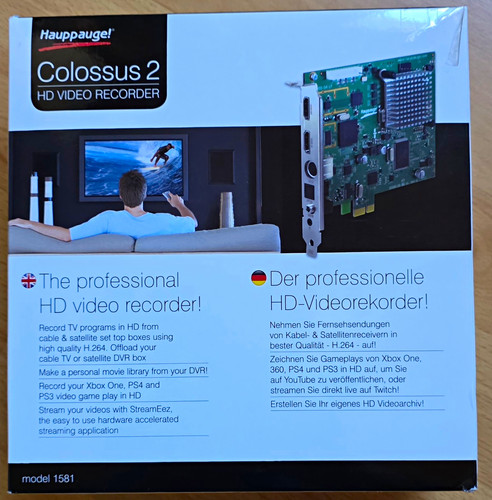 Hauppauge colossus pcie x1 - hauppauge,
